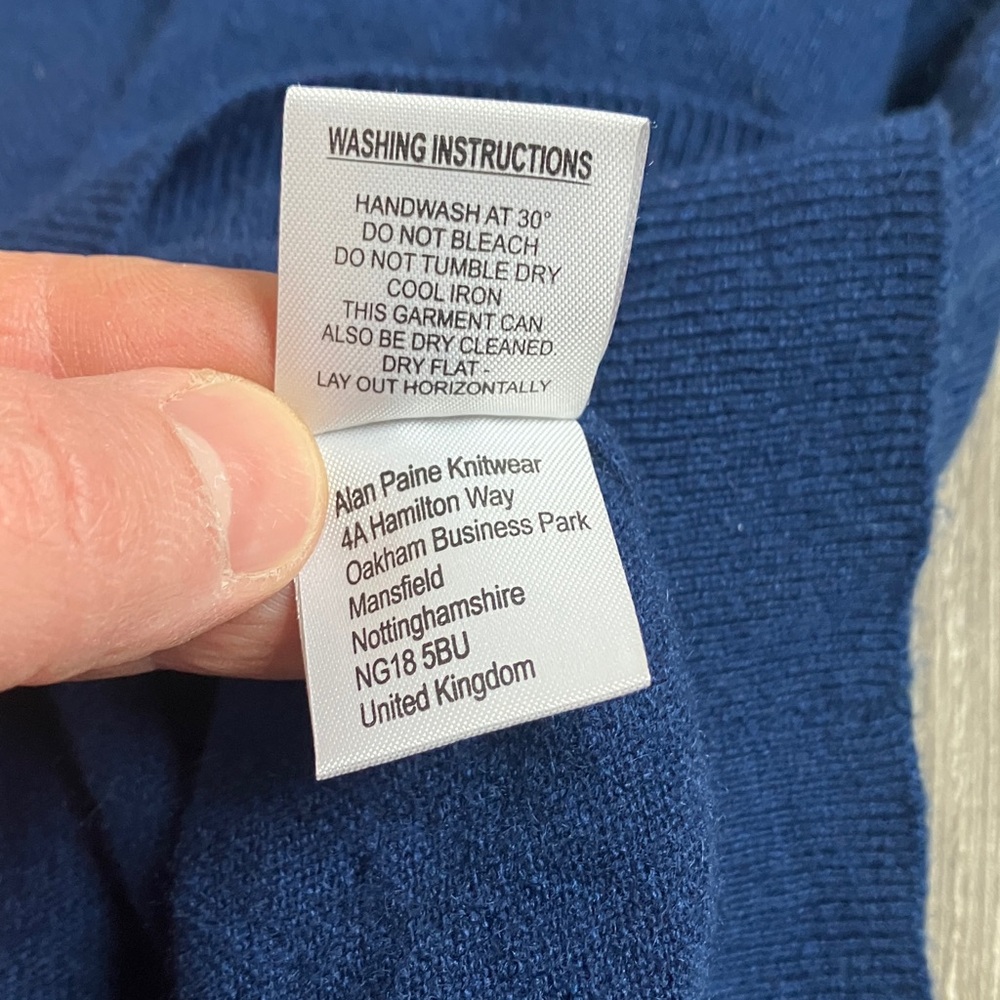 Alan Paine 100% pure cashmere sweater - Picture 14 of 14